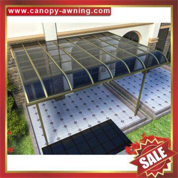Alu pc Polycarbonate Aluminum Aluminium House Door Window Terrace Balcony Gazebo Patio Canopy Canopies Cover Awning Shelter China