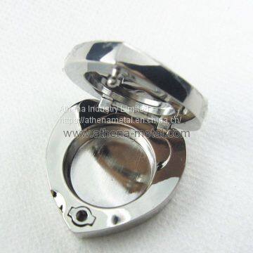 Heart Metal Solid Perfume Case Metal Solid Perfume Case Heart Solid Perfume Case OEM Solid Perfume Case photo-2