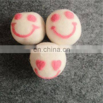 white wool dryer ball 1-10cm