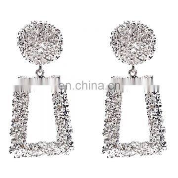 Big Earrings Women Exaggerated Matte Stud Earrings GIRL Female Gold Silver Color Black Yellow Red Earings Creative Jewelry photo-6