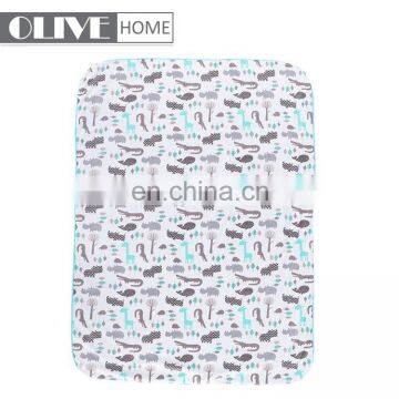 Custom Lightweight Cute Animal Printed Minky Sherpa Throw Double Sides Baby Blankets For Winter photo-7