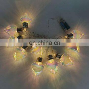 Hot Selling Plastic Heart Shape 10 LED String Light For Valentine Wedding Home Decoration photo-6