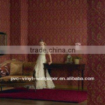 embossed commercial wallcovering/pvc wallpaper seaside wallpaper murals pink wallpaper wall paper platser