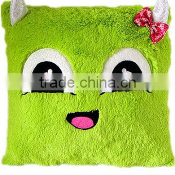 New design plush green pillow for decorations