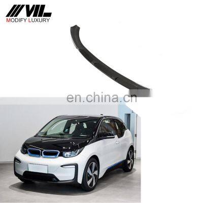 Modify Luxury I3 Series Carbon Fiber Car Front Lip Wing for I3 BMW I01 Hatchback 4-Door 2018-2020