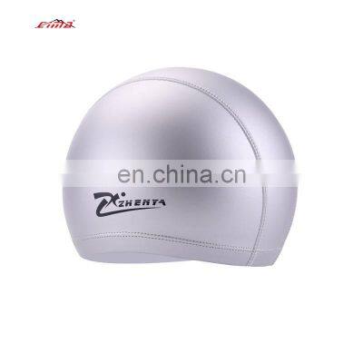 New Design Waterproof Pu Coating Custom Design Swimming Cap Water Amusement Park Swimming Caps In Sports Caps