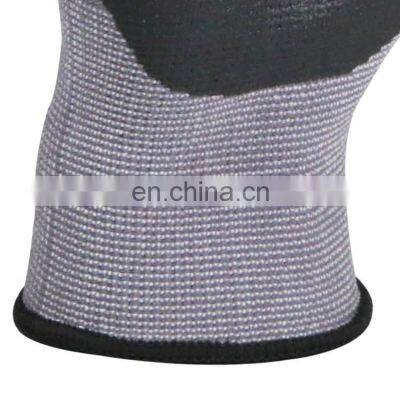 Customize Color Nylon Palm Coated Nitrile Glove for Industrial Use With Printing Logo photo-5