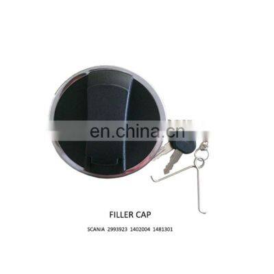 Truck Spare Parts Inner Diameter Fuel tank cover with locks key Used For SCANIA truck gas cap 2993923 1402004 1481301