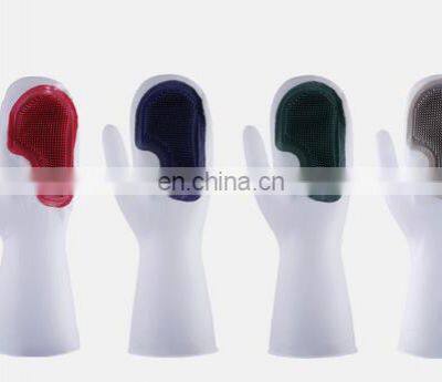Farming Warehouse Gardening Work PVC Palm Dotted Canvas Long Sleeve Industrial Gloves photo-3