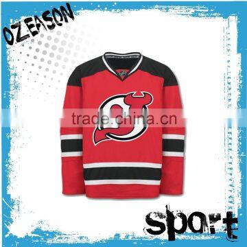 OEM service embroidered logo european hockey jersey wholesale no minimum