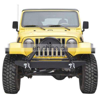 Auto Car Accessories Front Bumper With D-rings For TJ Black Front Bumper Guard For Jeep Wrangler YJ 87-06 photo-4