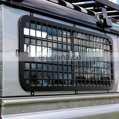 Car Exterior Protection Window Grills Steel Side Window Guards Fit for Land Rover Defender 90 110