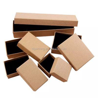 custom designs jewelry Kraft paper gift boxes