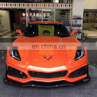 Runde Car Modification PP Material bodykit front bumper Upgrade For 2014+ Chevrolet Corvette ZR1 Bodykit Front Bumper