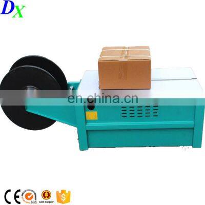 Using pp belt Low type Strapping machine manual for packing carton box, book