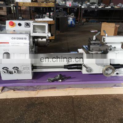 Manual Lathe Machine C6128 High Precision Metal Bench Mini Lathe Machine Price photo-2