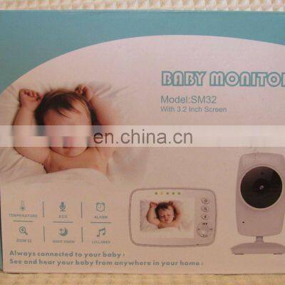 Mini Infant Wireless Monitor Night Vision Digital Video Baby Monitor Audio Music Camera Temperature Nanny Camera Monitor SM32 photo-5