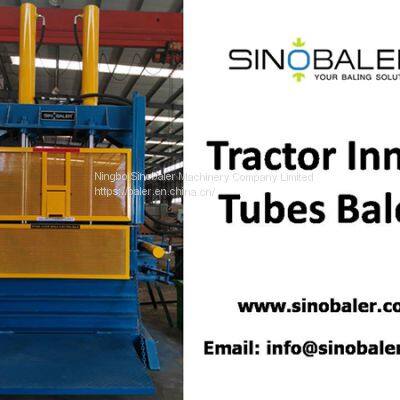 Tractor Inner Tubes Baler, Tractor Inner Tubes Baling Press Machine