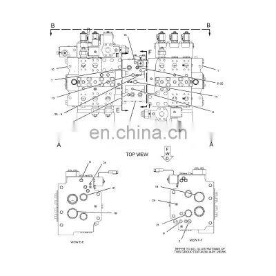 230-0080 385CL Excavator Hydraulic Main Valve 385C Control Valve For Caterpillar