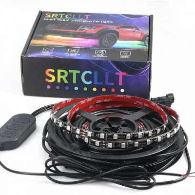 DC12V Dreamful Car Lights Outside IP65 Ambience Led Light Strip Bluetooth Addressable Car Underglow Light Kit