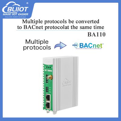 IEC104 PLC Modbus AC to BACnet BMS Protocol Converter BA110