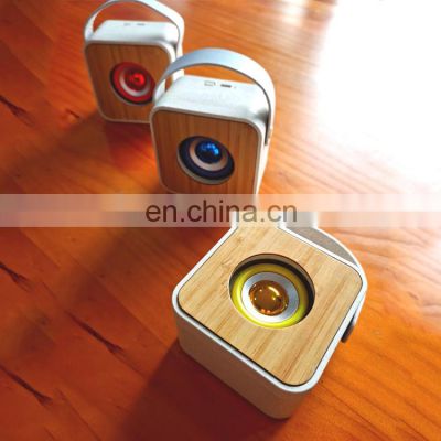 Wholesale Custom New Ecofriendly Environmental Materials Mini Portable Bamboo Wheat Straw Surround Bt Wireless Speaker