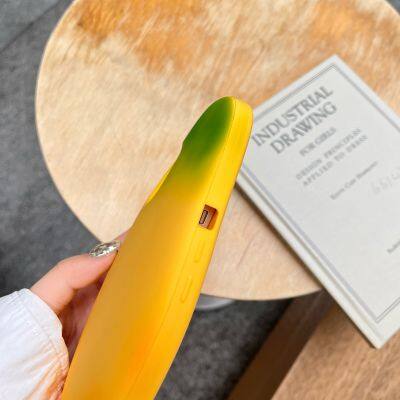 Creative Personality Fruit Mango Shape Silicone Shell Shockproof Protective Phone Cover Case For IPhone 11 12 13 14 15 Pro Max photo-4