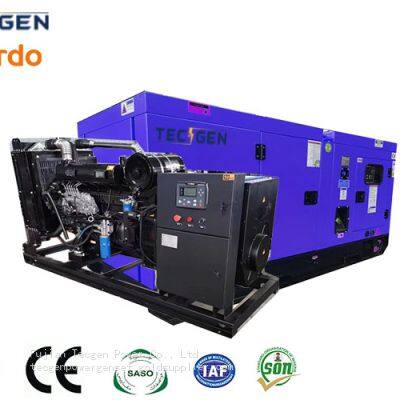Weifang Ricardo 225kVA Diesel Engine Genset with Soundproof Canopy for Emergency Power
