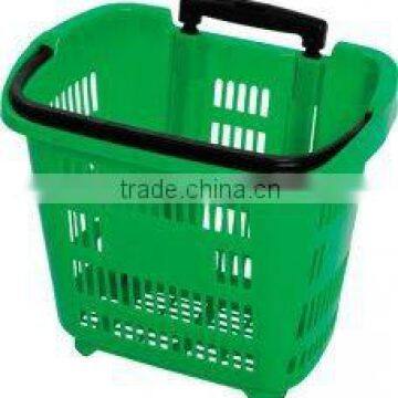 Supermarket shopping Plastic Basket trolley