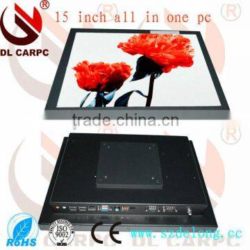 Good Quality For DL 15'' LCD Monitor Touch Screen PC With VGA USB WIFI