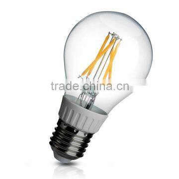 E27 4W COB Warm White LED Filament Globe Bulb Light Lamp AC 85-265V 3000K 400LM