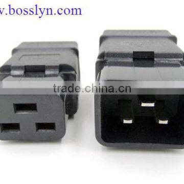 Practical Cost-effective IEC 320 C20 Power Adapter Male Plug Rewirable female Connector Socket