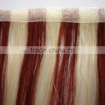 Seamless Piano color Skin weft PU hair