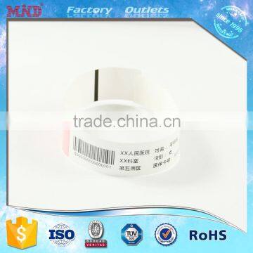 MDW156 Custom Soft Paper L Shape Barcode Hospital id Wristbands Quality Choice photo-2