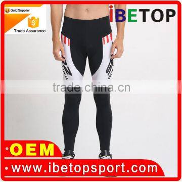Wholesale Hot 2xu Compression Tights Men Black Silicone Gel Padded China Manufacturer photo-3