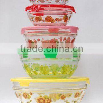 Colored Glass Food Storage Container