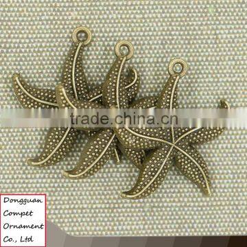 Factory Direct Sale Starfish Zinc Alloy Pendant photo-3