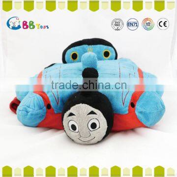 2015New nice design Plush blue car For children