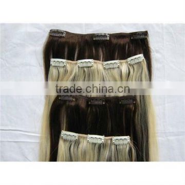 Super Quality Mixed Color Clip On Hair Extension