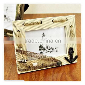 Super strong latest mediterranean style wooden picture frame