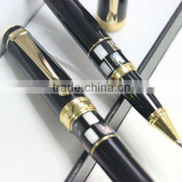 high quality Gemmed metal ball pen set as corporation gifts