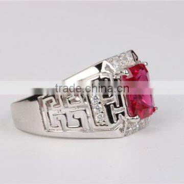 China Factory Custom Men's Ring Gemstone Big Stone Ring Designs Mens photo-5