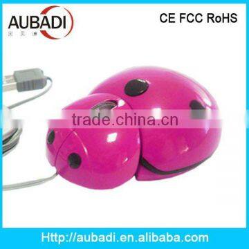 Hot!!! Wired 3D Mini USB Beetle Animal Shaped Mouse
