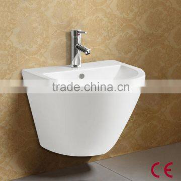 CE Approval Ceramic Hand Wash Semi Pedestal Basin