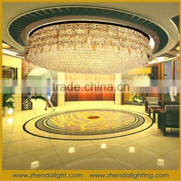 Tasteful hotel banquet hall crystal chandelier&large hotel chandelier light