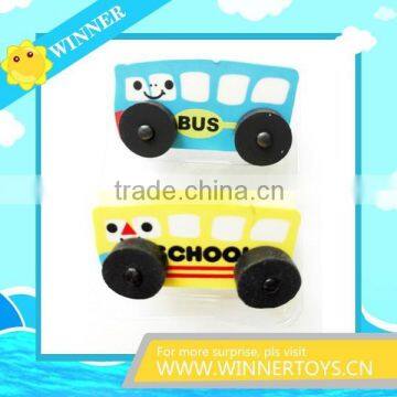 Cute buss shape 3d eraser for kids