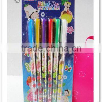 Hot plastic scented color pen