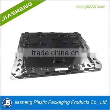 black ESD plastic blister tray for electronic component packaging for shipping