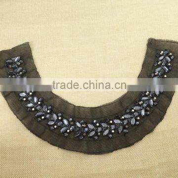 New Arrival Handmade Embroidery Beaded Neckline for Garments HY003 photo-2