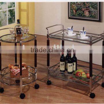 Tea trolley / Classic Glass Serving Tea Trolley